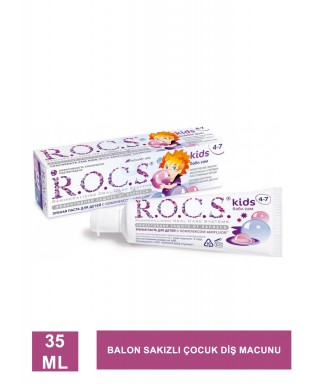 ROCS Kids Balon Sakızlı 4-7 Yaş Diş Macunu 35 ml