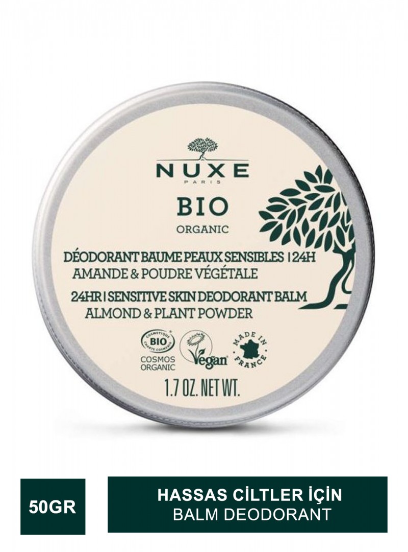 Nuxe Bio Organic 24 Saat Etkili Hassas Ciltler İçin Balm Deodorant 50 gr