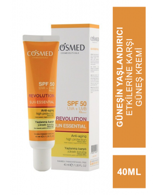 Cosmed Sun Essential Revolution SPF50 40ml - Yaşlanma Karşıtı Güneş Kremi