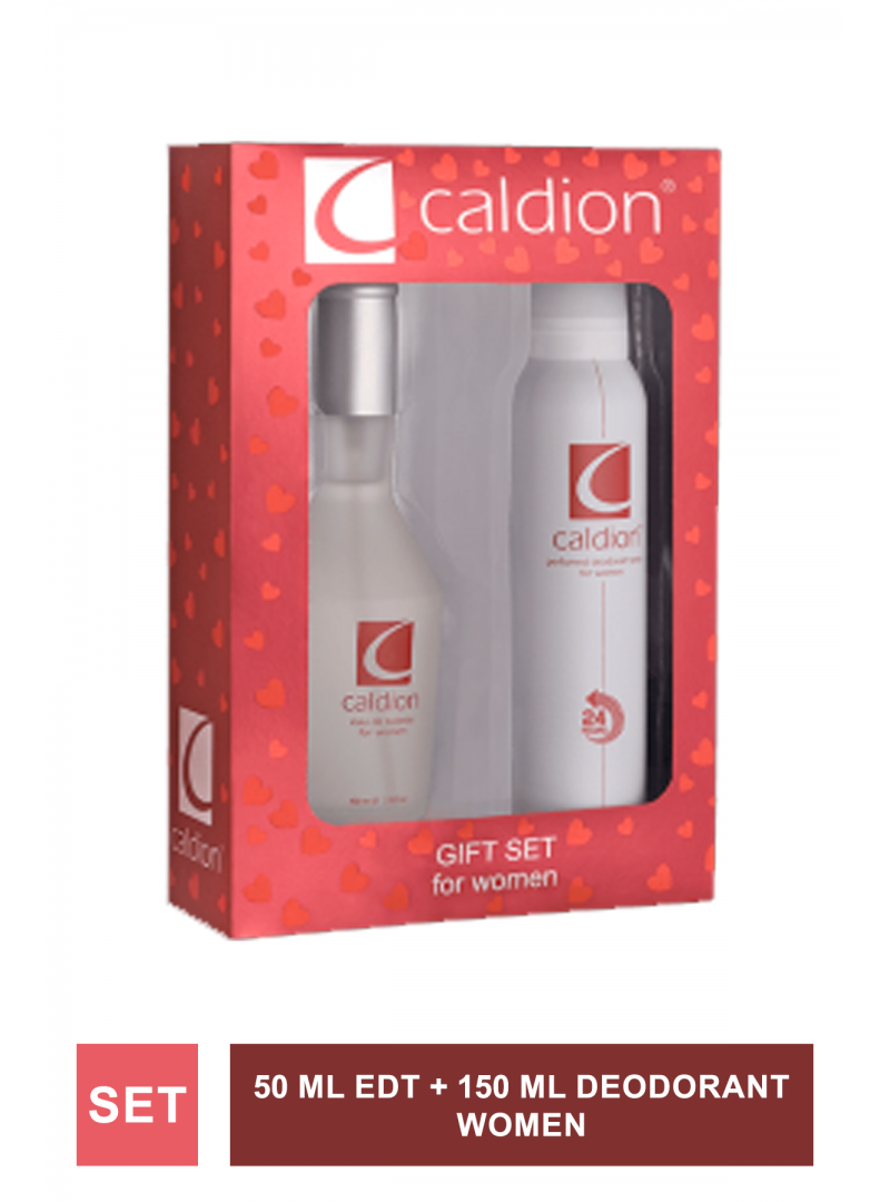 Caldion  Women 50 ml Edt + 150 ml Deodorant (S.K.T 09-2025)