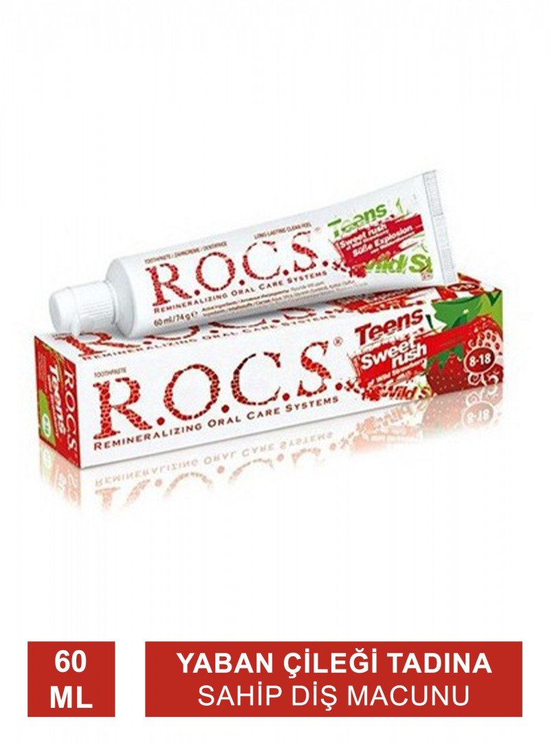 ROCS Teens Yaban Çileği Diş Macunu 60 ml
