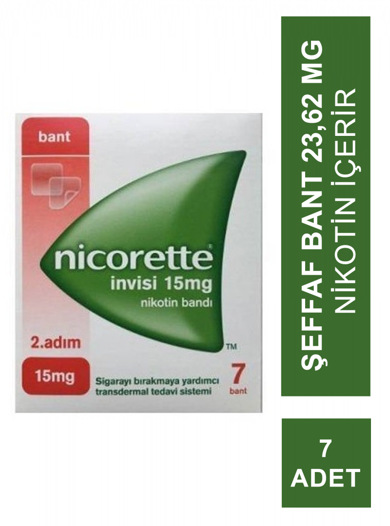 Nicorette İnvisi 2.Adım15 Mg 7 Nikotin  Bandı (S.K.T 11-2023)