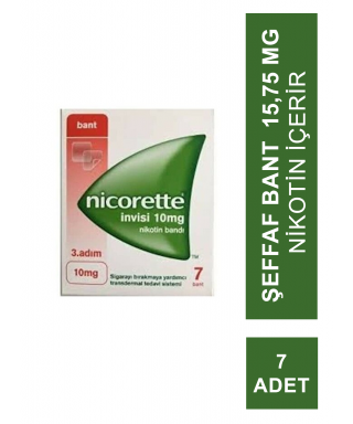 Nicorette İnvisi 3.Adım10 mg 7 Nikotin Bandı (S.K.T 08-2023)