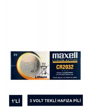 Maxell CR2032 Lithium Hafıza Pili 1 Adet