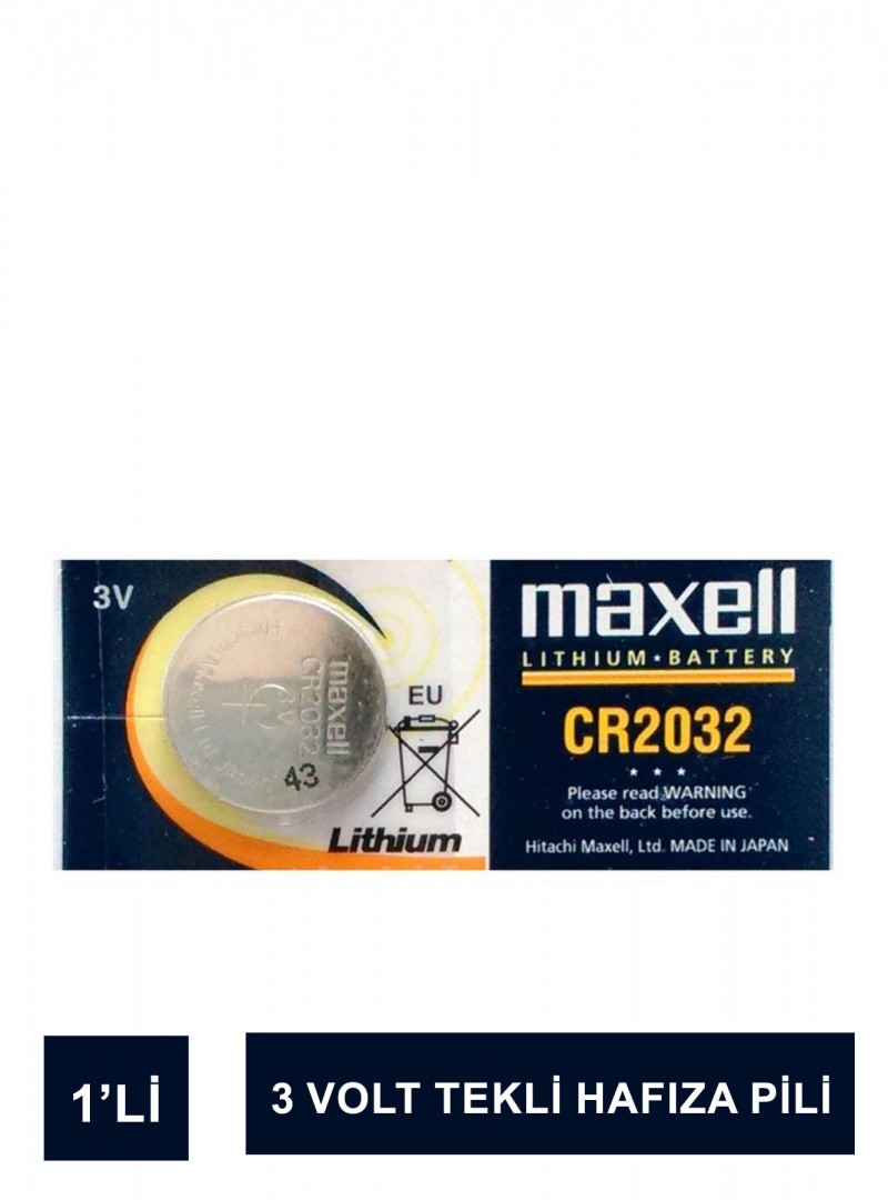 Maxell CR2032 Lithium Hafıza Pili 1 Adet