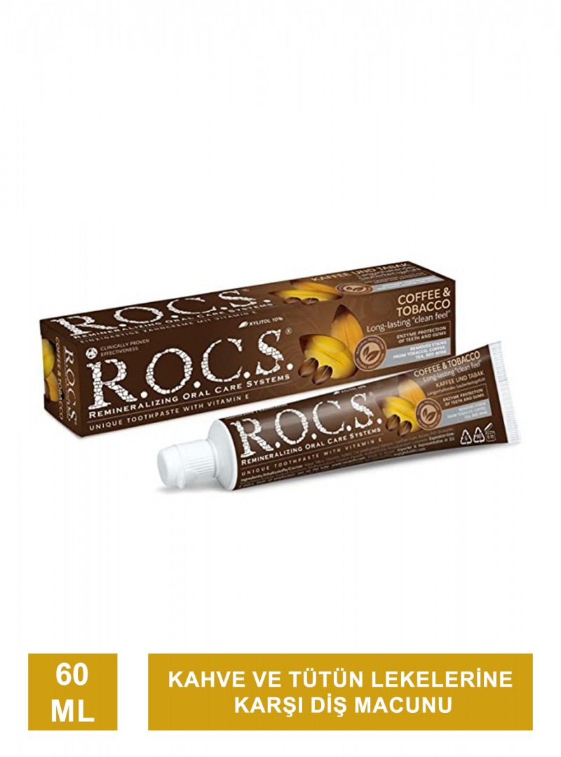 ROCS Kahve & Tütün Lekelere Karşı Diş Macunu