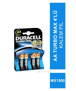 Duracell  AA Turbo Max LR6/MX1500  Kalem Pil