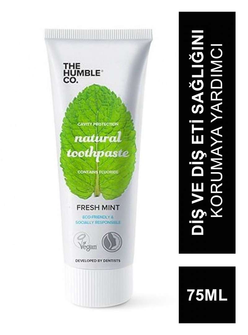 The Humble Co Natural Toothpaste Fresh Mint 75 ml Organik Naneli Diş Macunu