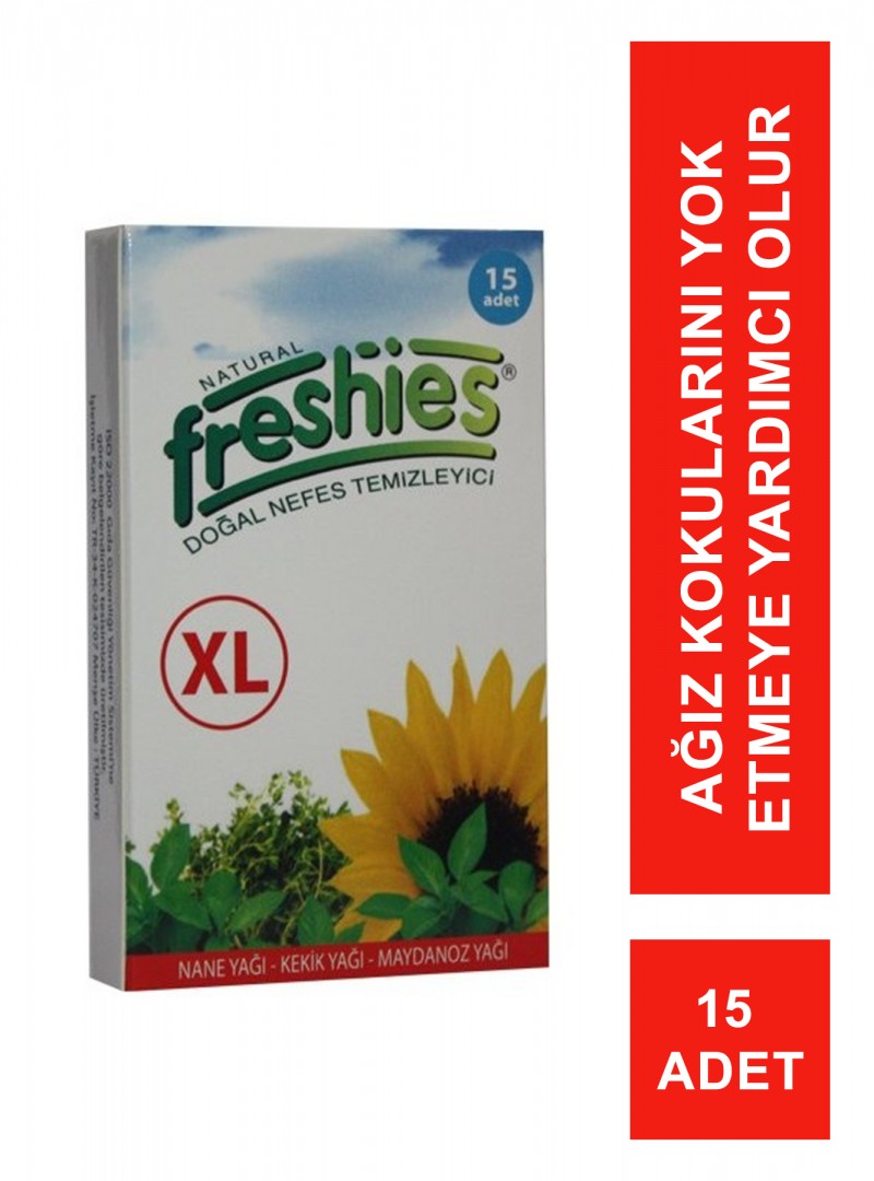 Natural Freshies Ağız Kokusu Önleyici 15 Adet 10 lu paket