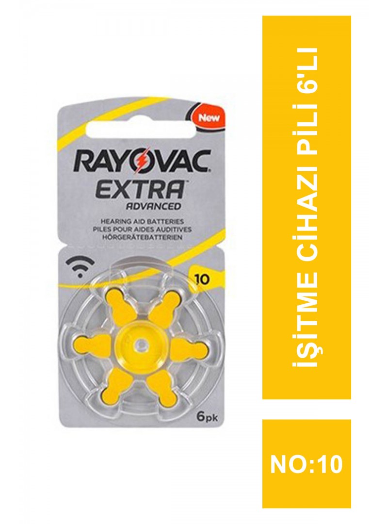 Rayovac Extra İşitme Cihazı Pili 6'lı No: 10