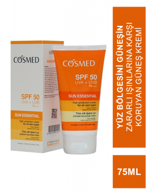 Cosmed Sun Essential Güneş Koruyucu Yüz Kremi SPF50