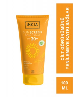 Incia Vücut İçin Doğal Güneş Kremi SPF 30 - 100 ml