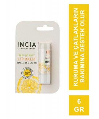Incia Lip Balm Bergamot & Lemon 6 gr Dudak Besleyici