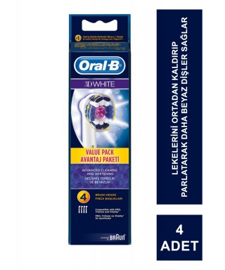 Oral-B Yedek Başlık 3D White 4 Adet Diş Fırçası