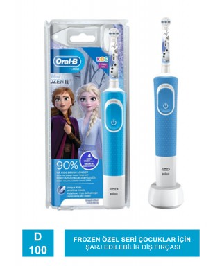 Oral-B D100 Frozen Özel Seri Çocuklar İçin Şarj Edilebilir Diş Fırçası