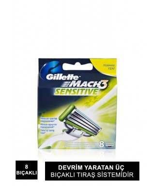 Gillette Mach3 Sensitive Yedek Bıçak 8'li