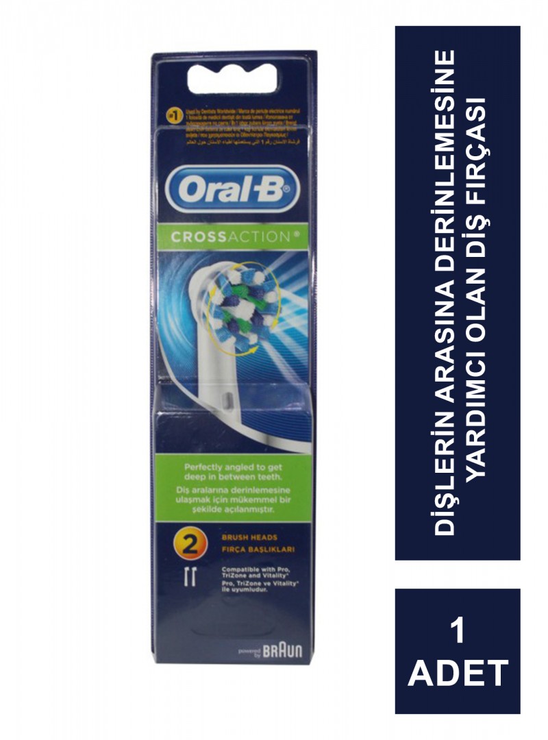 Oral-B Cross Action Diş Fırçası Yedek Başlığı 2 Adet
