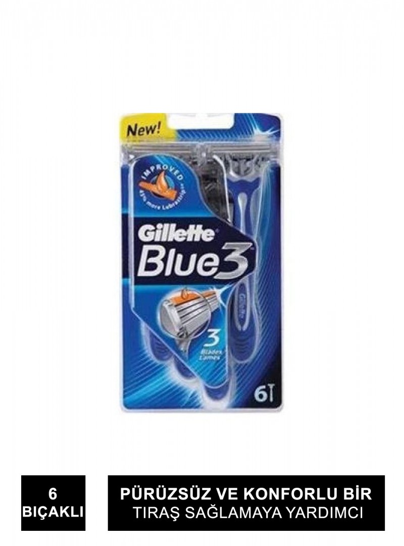 Gillette Blue 3 Kullan At 6'lı Traş Bıçağı