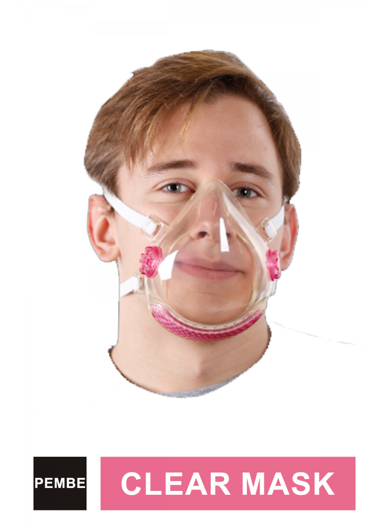 Dentac T-Mask Clear Mask ( Pembe )