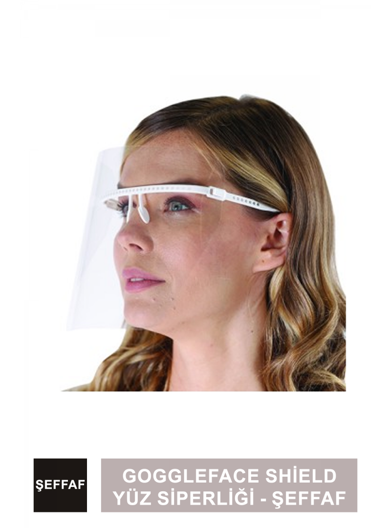 Dentac GoggleFace Shield Yüz Siperliği - Şeffaf