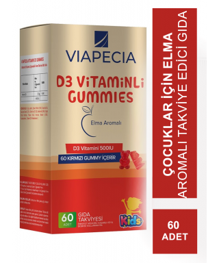 Viapecia D3 Vitaminli Gummies 60 Adet