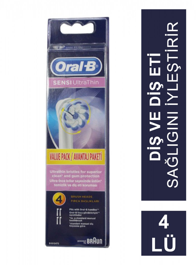 Oral-B Sensi Ultrathin 4 lü Diş Fırçası Yedek Başlığı