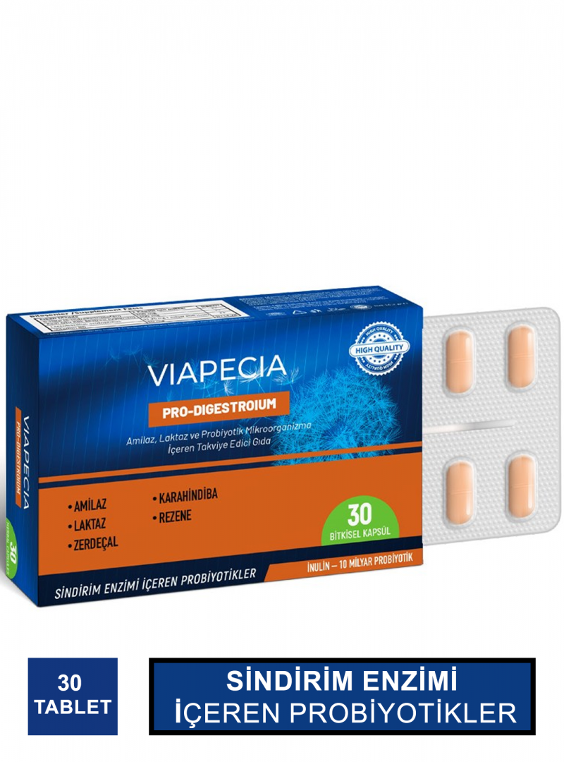 Viapecia  Pro Digestroium 30 Kapsül