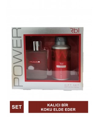 Rebul Men Power Parfüm 90 ml + Deodorant Spray 150 ml Set