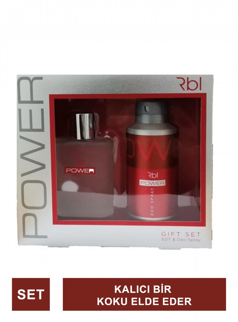 Rebul Men Power Parfüm 90 ml + Deodorant Spray 150 ml Set