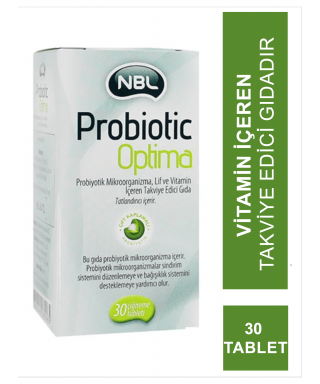 NBL Probiotic Optima 30 Çiğneme Tableti (S.K.T 05-2024)