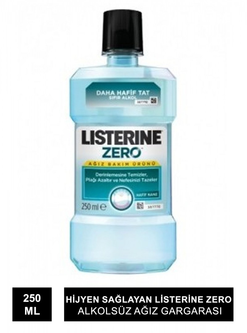 Listerine Zero Alkolsüz Ağız Gargarası 250 ml - Hafif Nane