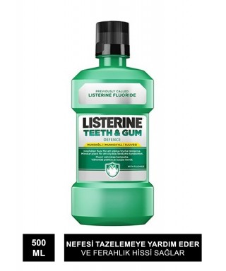 Listerine Teeth & Gum Defence Ağız Gargarası 500 ml - Ferah Nane