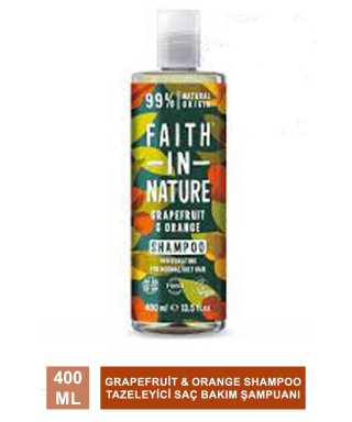 Faith In Nature Grapefruit & Orange Shampoo Tazeleyici Saç Bakım Şampuanı 400 ml