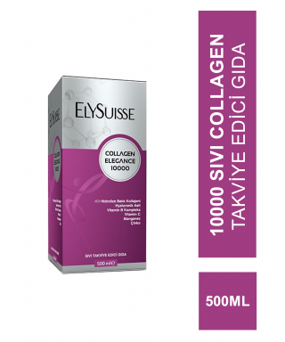 Elysuisse Collagen Elegance 10000 Sıvı Takviye Edici Gıda 500 ml (S.K.T 08-2023)