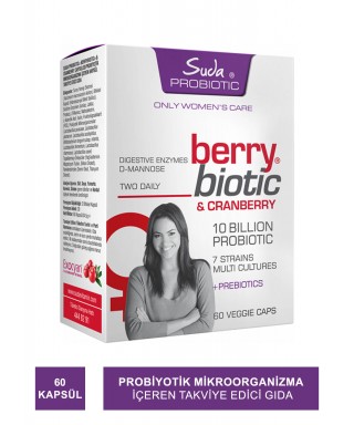 Suda Probiotic Berrybiotic 60 Vegan Kapsül