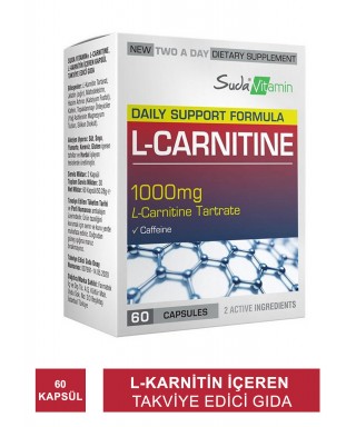 Suda Vitamin L-Carnitine 1000 mg 60 Kapsül