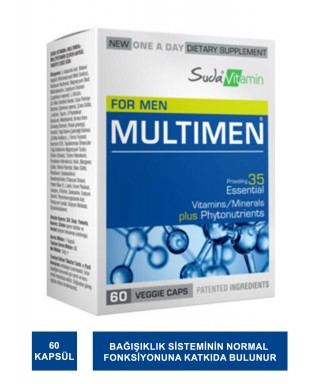 Suda Vitamin Multimen Multivitamin 60 Kapsül