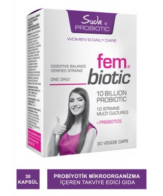 Suda Probiotic Fembiotic 30 Kapsül