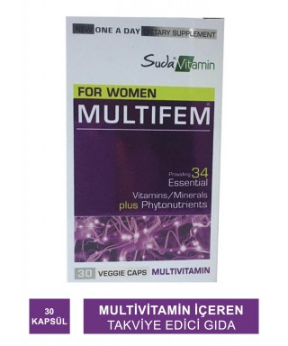 Suda Vitamin Vitamins For Women MultiFem 30 Kapsül