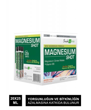 Suda Vitamin Mganesium Shot 20x25 ml (S.K.T 02-2025)