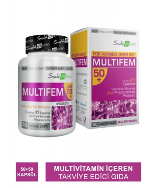 Suda Vitamin Vitamins For Woman Over 50 MultiFem 50+ 50 Kapsül