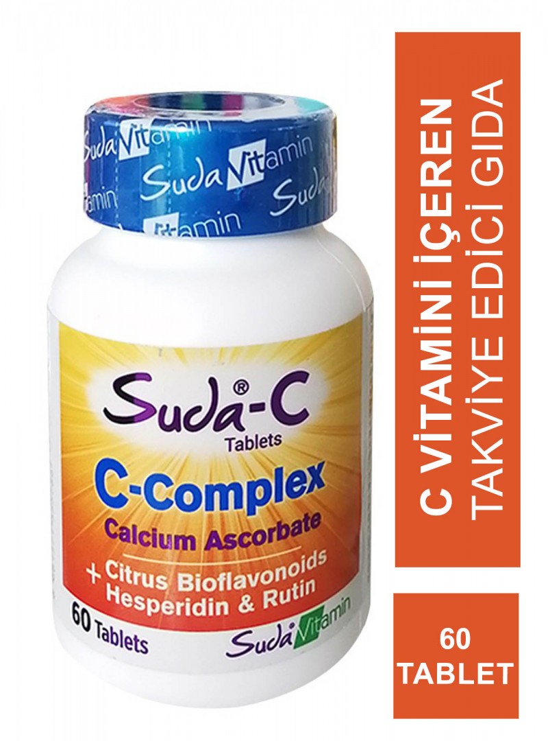 Suda Vitamin Suda-C C-Complex Takviye Edici Gıda 60 Tablet