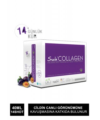Suda Collagen Plum Flavor Erik Aromalı 40 ml X 14 Shot