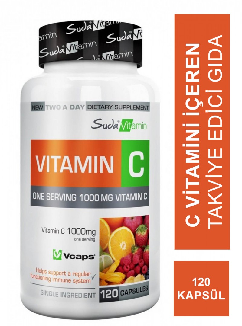 Suda Vitamin Vitamin C 1000mg 120 Kapsül