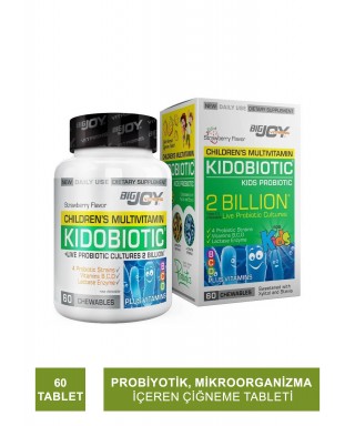 Bigjoy Vitamins Kidobiotic Kids Probiotic 60 Çiğneme Tableti
