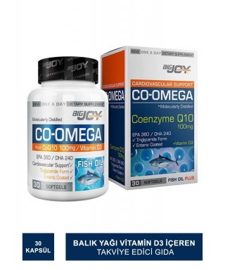BigJoy Vitamins Co-Omega Coenzyme Q10 100 mg-30 Yumuşak Kapsül