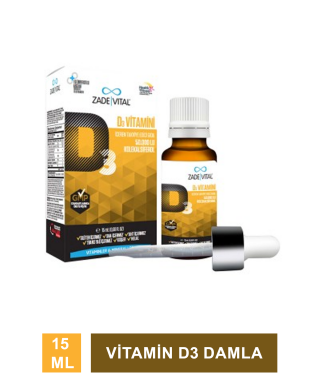 Zade Vital Vitamin D3 Damla 15 ml