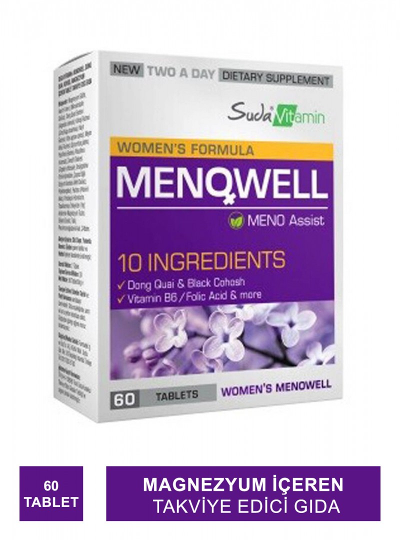 Suda Vitamin Vitamins Womens Formula MenoWell 60 Tablets