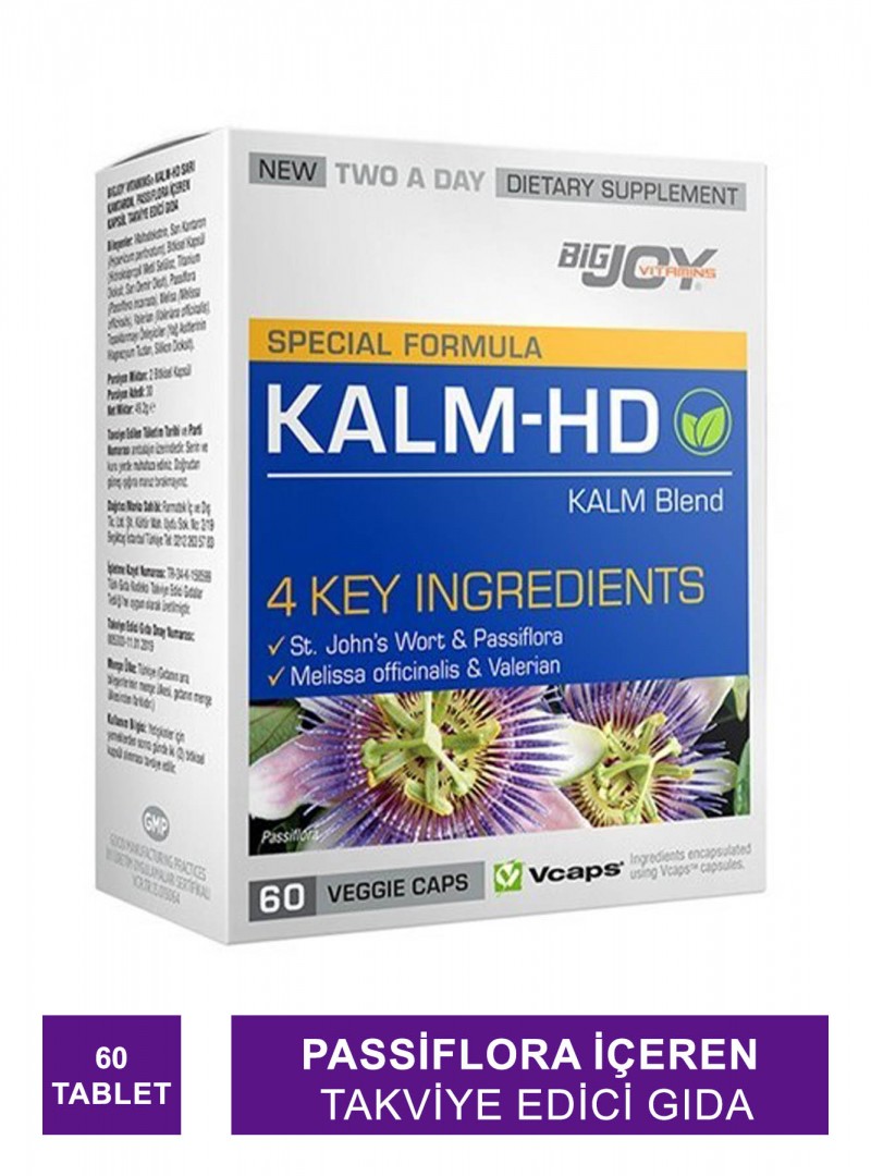 Bigjoy Vitamins Special Formula Kalm-HD 60 Vegi Kapsül