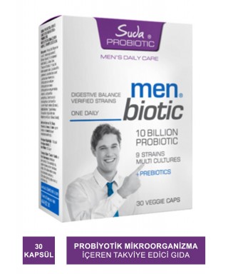 Suda Vitamin Suda Probiotic Men Daily Care Probiotics 30 Kapsül